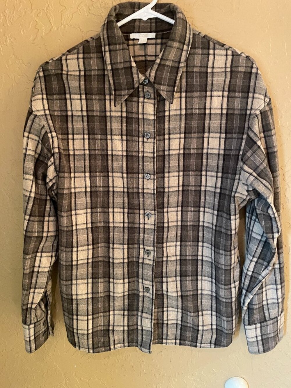 COS Wool button shirt women